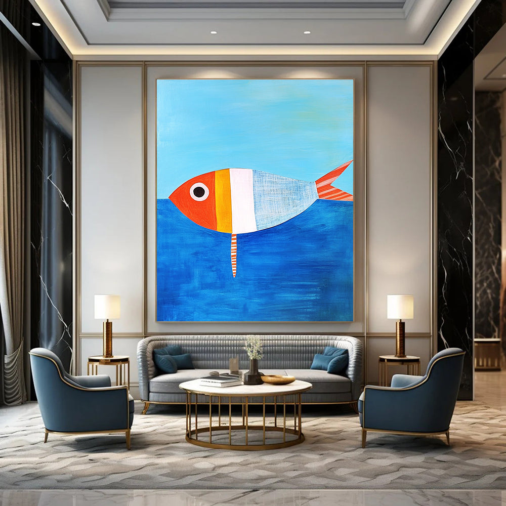 Colorful Striped Fish for Coastal Nursery & Seafood Restaurant STSC1187
