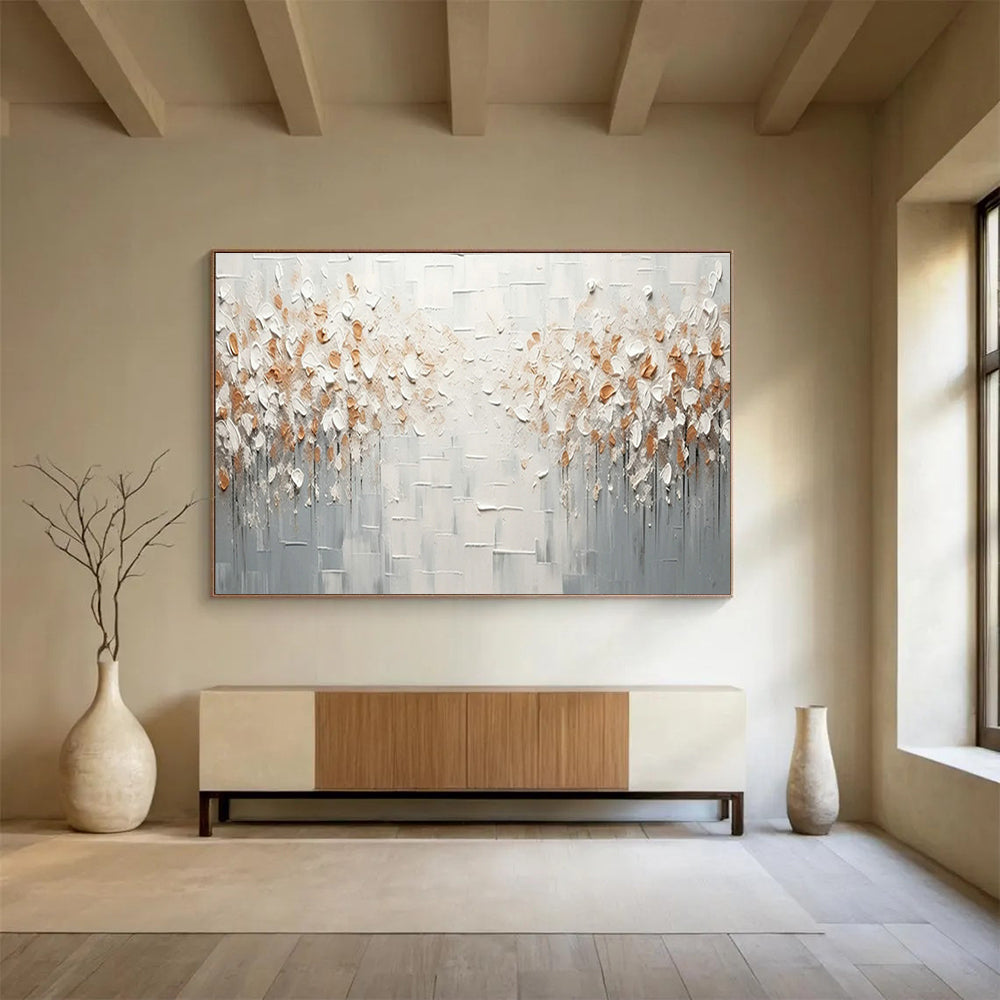Beige Decorative Abstract Art for Contemporary Entryways DLZ2431