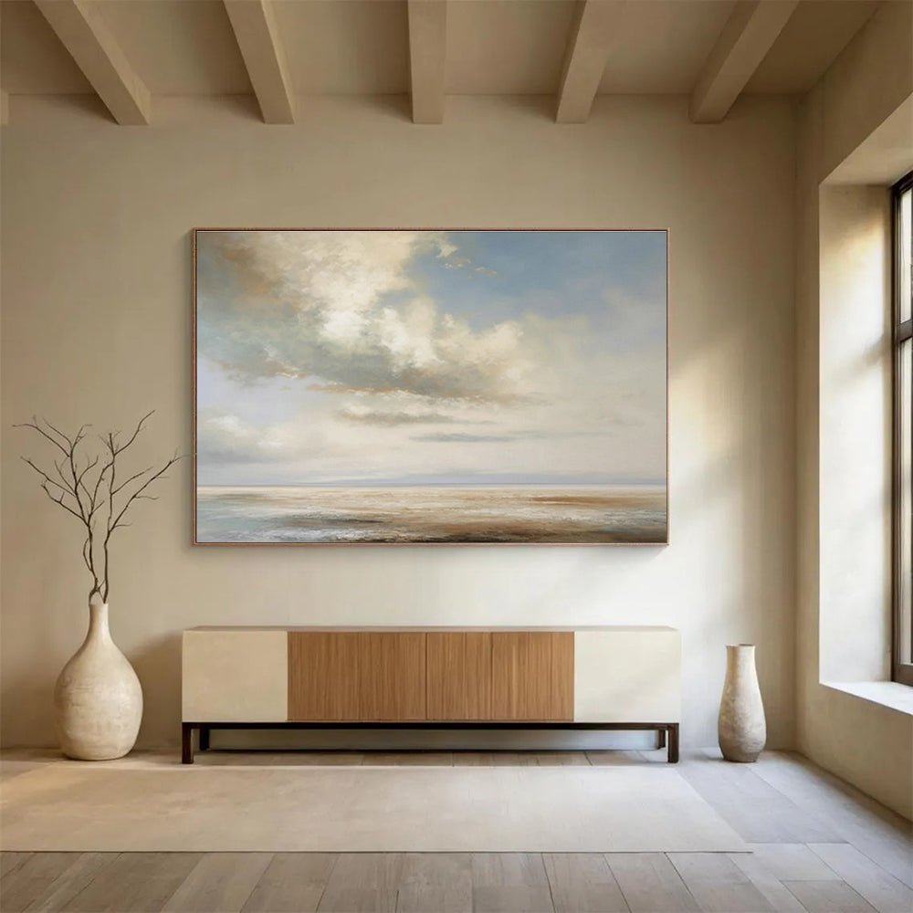 Light - Colored Seaside Abstract Art for Bright Coastal Home DLZ2718