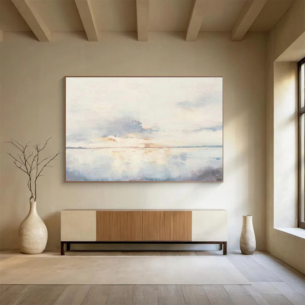 Light - Color Lake - View Abstract Art for Serene Bedroom Nook DLZ2799
