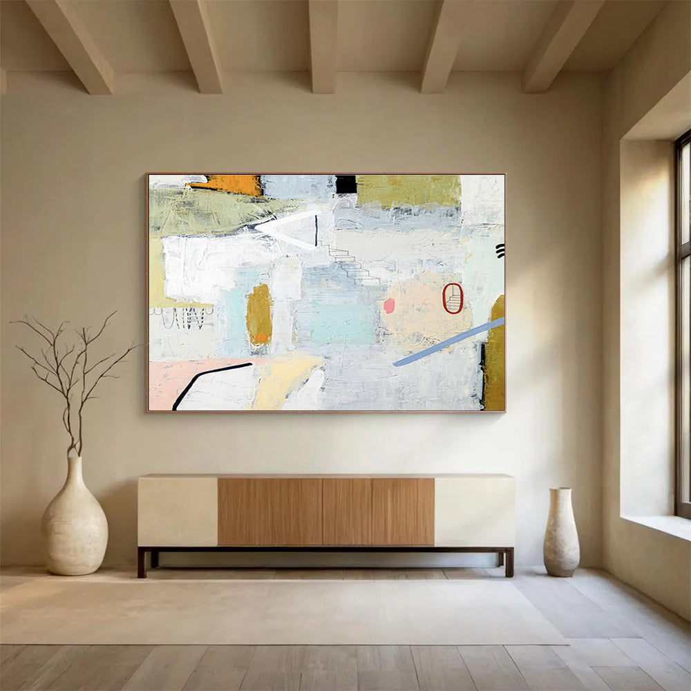 Light - Color Collage Abstract for Art Gallery Lounge DLZ2938