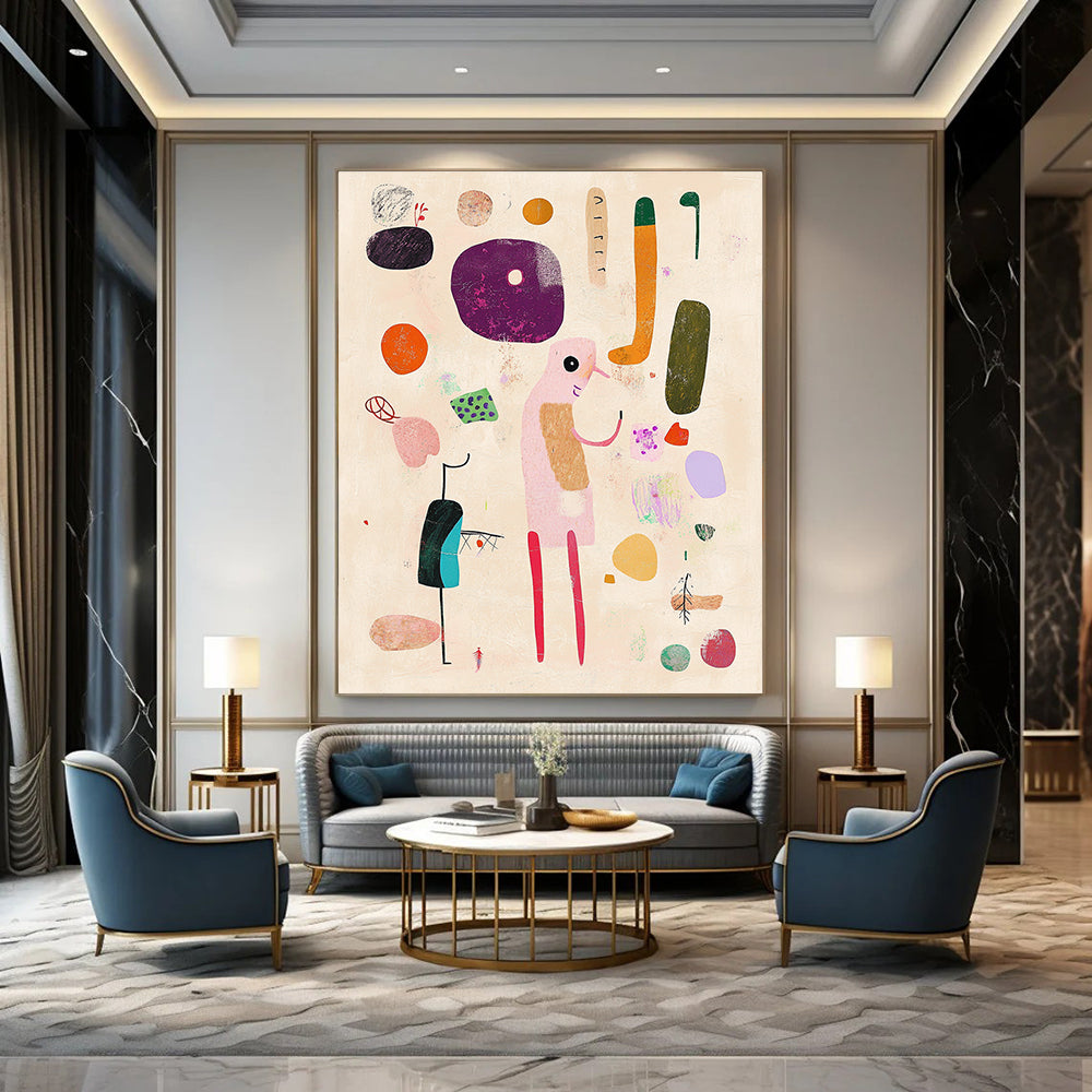 Abstract Colorful Figures for Playful Kids’ Room & Art - Loving Daycare STSC1287