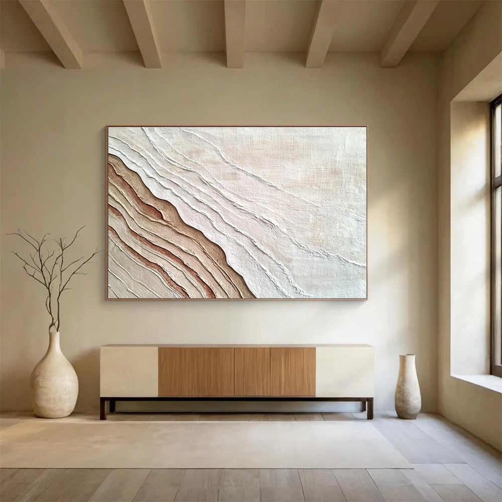 Textured Earthy Layers Art for Rustic Home Office & Nature - Inspired Art Gallery SC448