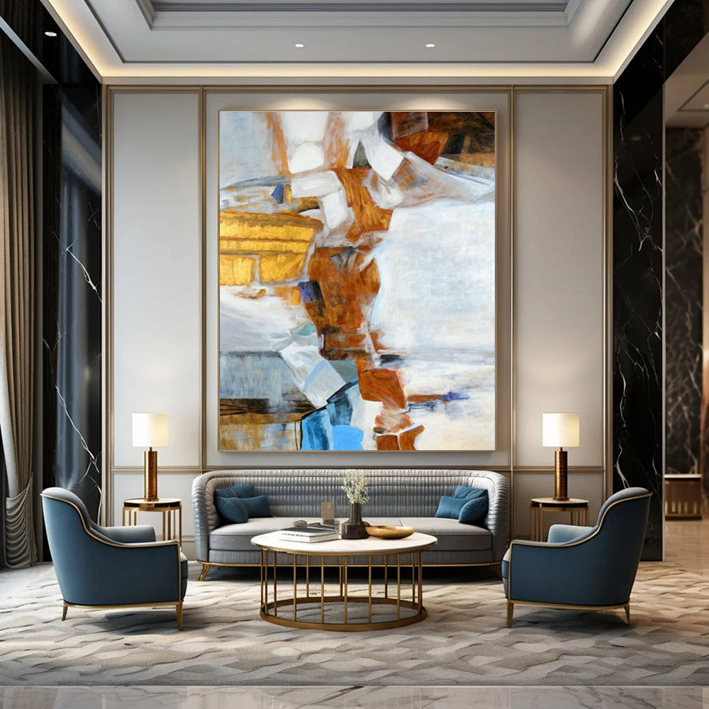 Geometric Color - Block Abstract for Modern Office Lobby & Creative Coworking Space DLZ0944