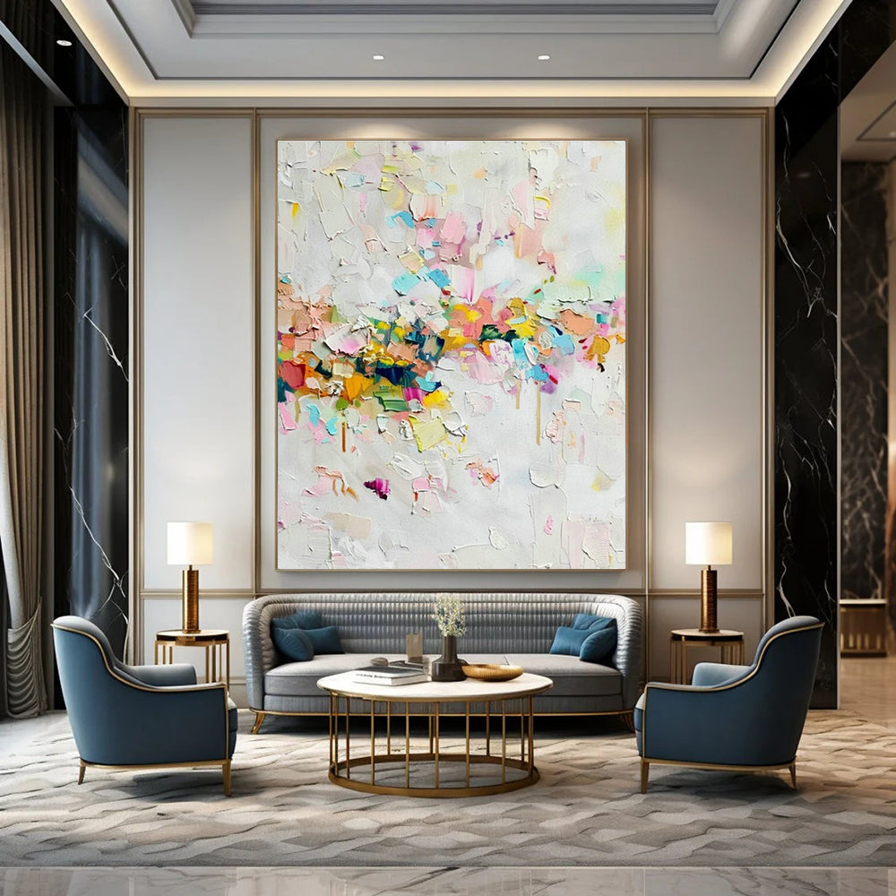 Colorful Fragment Abstract Art for Bohemian Café & Creative Studio DLZ1920