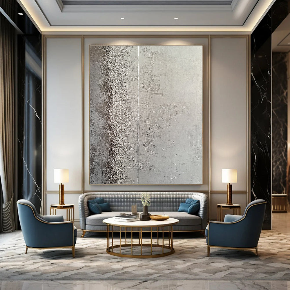 Textured Grey Wall Art for Industrial - Style Loft & Modern Art Gallery STSC1217