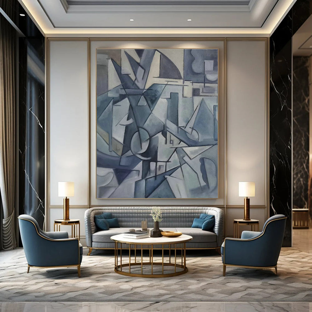 Cubist Abstract Art for Modern Office & Gallery Space DLZ0590