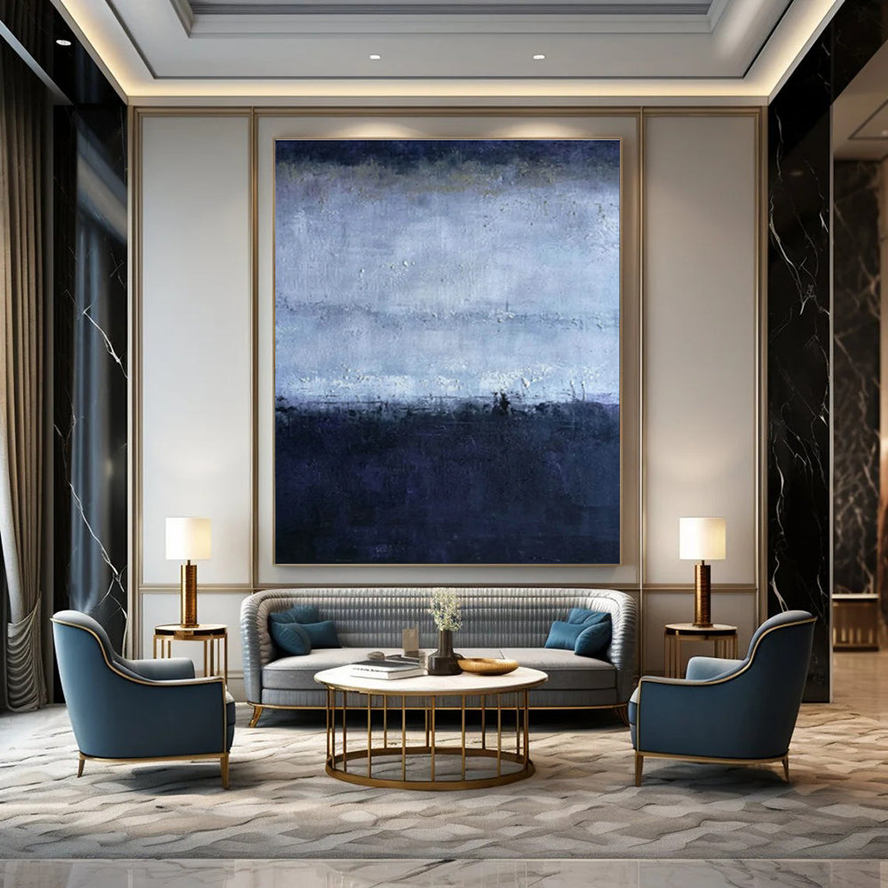 Misty Night Horizon Art for Nautical - Inspired Home Office & Moody Art Gallery DLZ2263