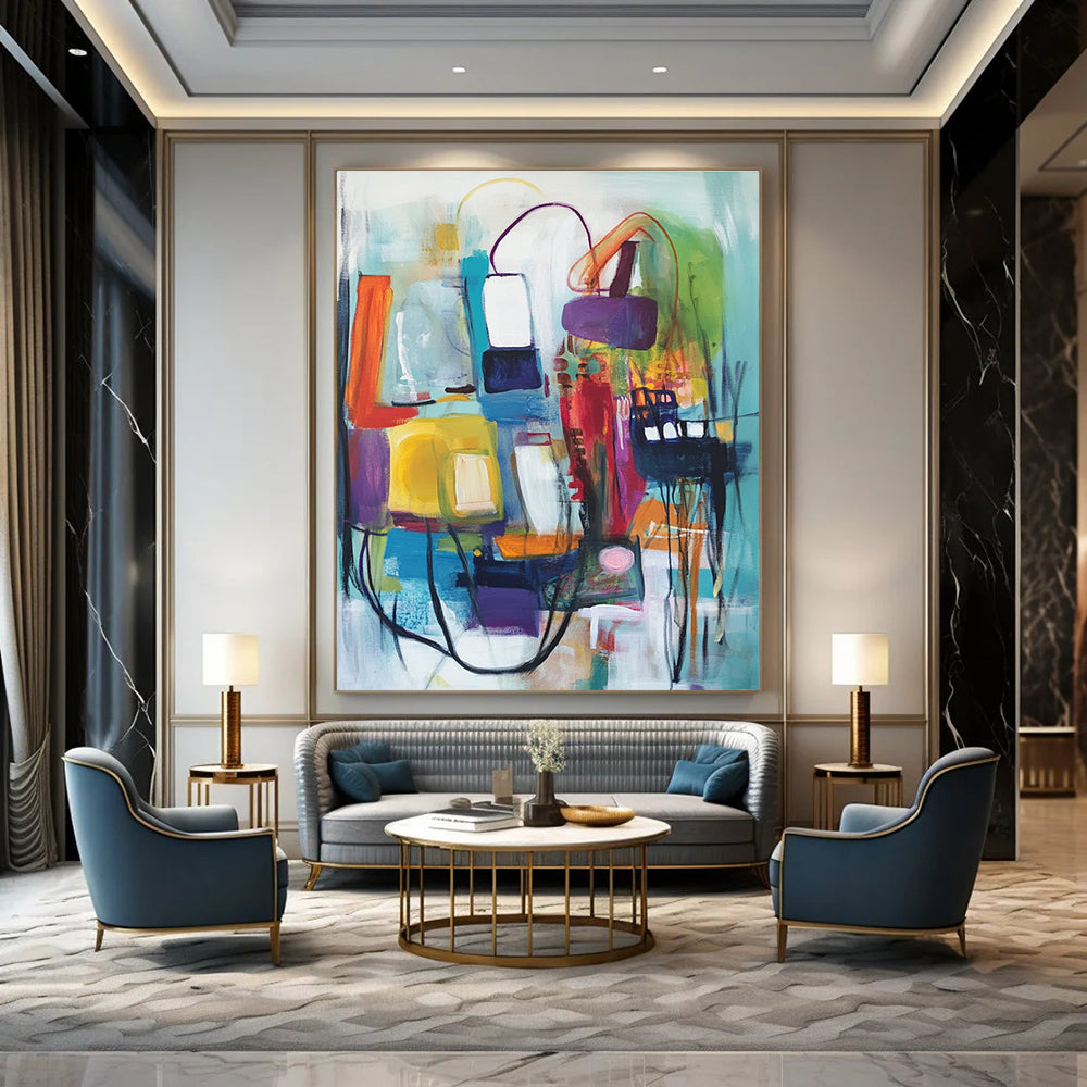 Colorful Abstract Composition for Design Studio & Trendy Boutique STSC823