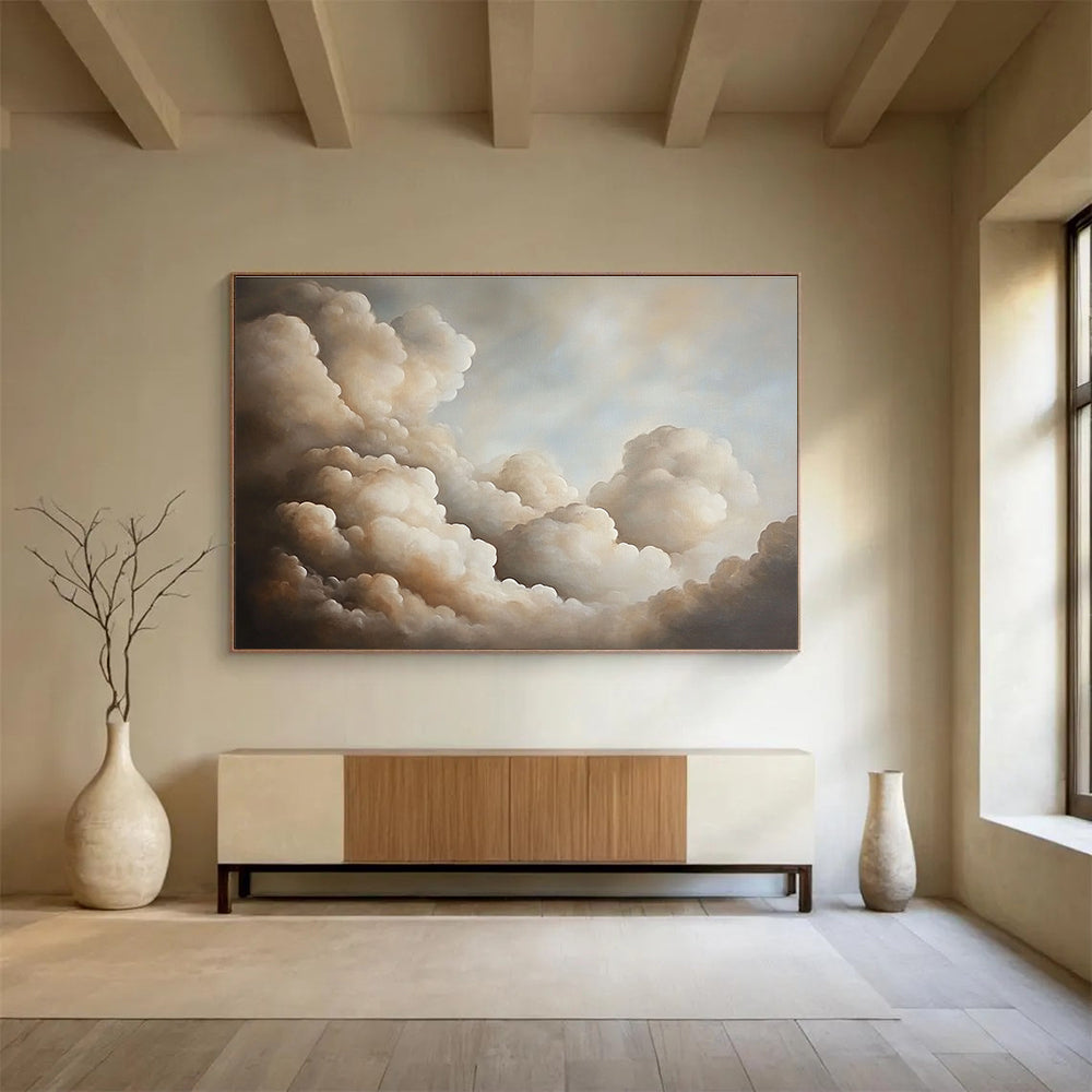 Serene Cloudscape: Elevate Bedroom & Meditation Space SC541