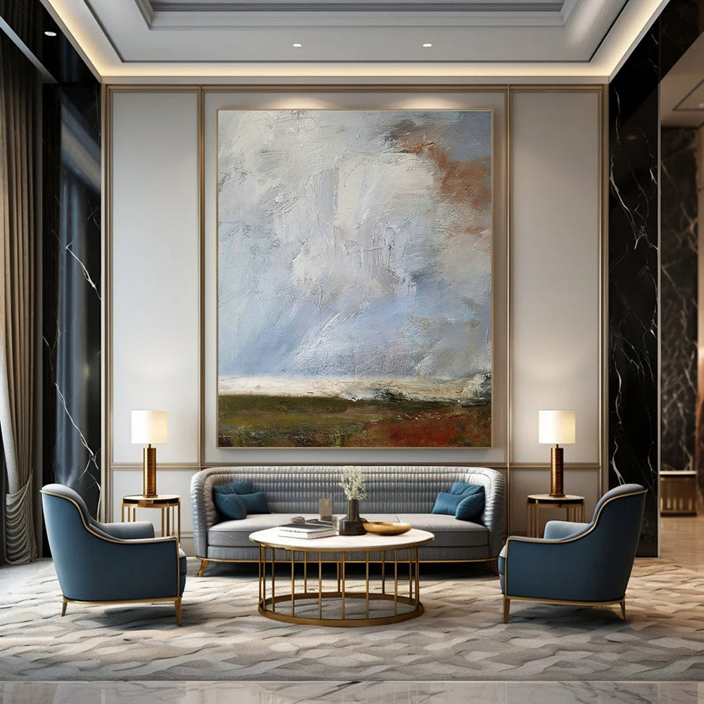 Textured Landscape Art for Countryside Inn & Nature - Lover's Home DLZ2047