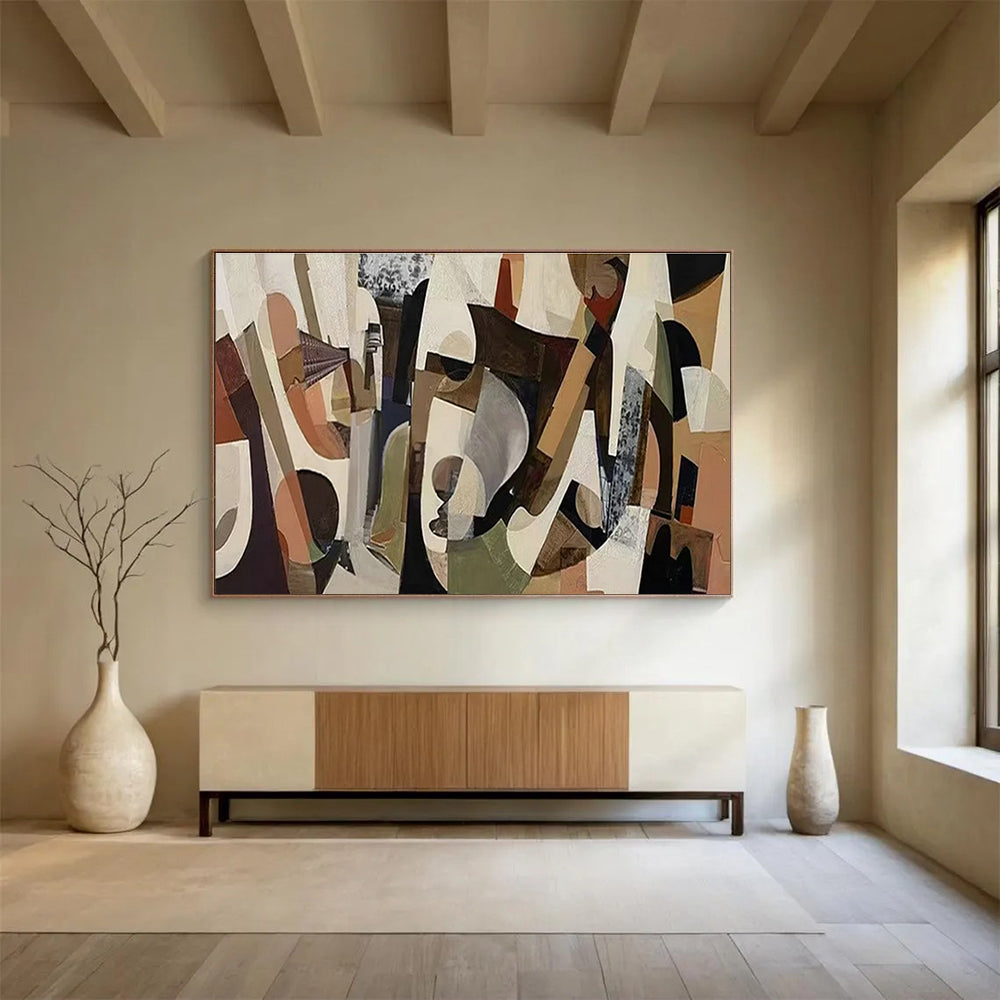 Cubist - Style Abstract for Creative Studio Lounge DLZ3005