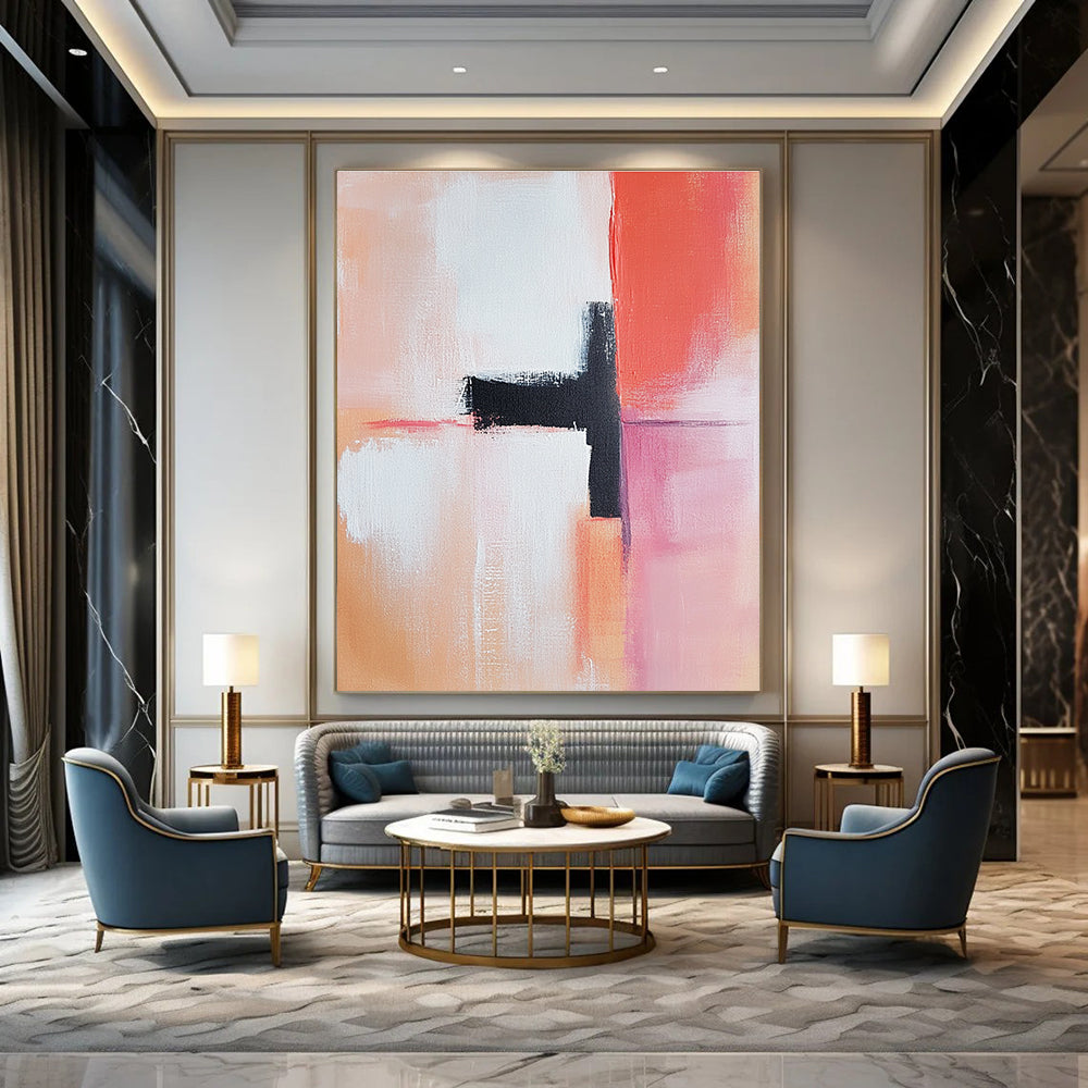 Color - Blocked Cross for Scandinavian - Style Home & Minimalist Gallery STSC819