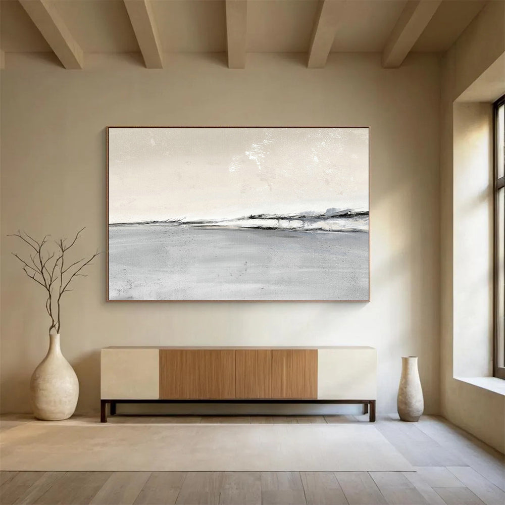 Minimalist Coastal Abstract Art for Contemporary Hotel Spa Waiting Rooms DLZ2629