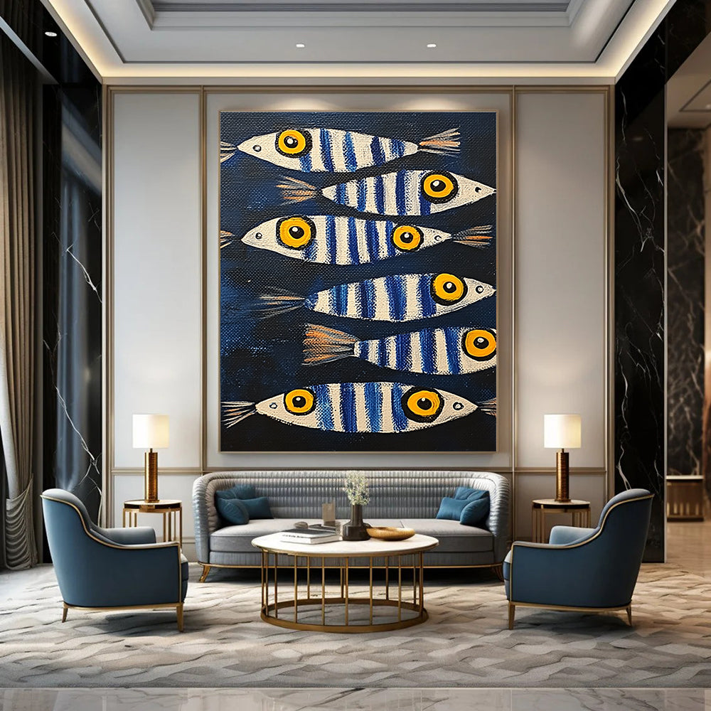 Striped Fish for Seafood Restaurant & Beach House Decor STSC1171