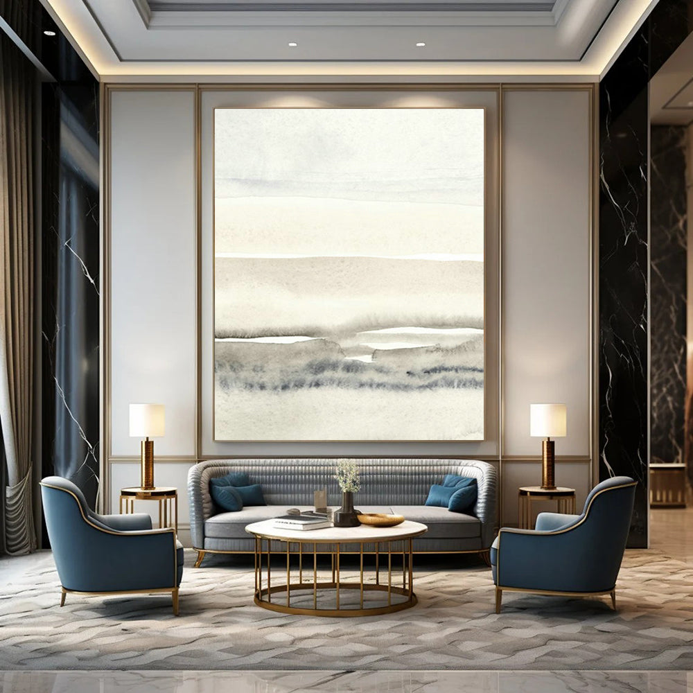 Light Ink - Tone Watercolor Art for Nature - Lover’s Library & Spa Waiting Area DLZ0715