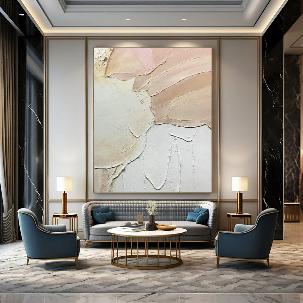 Pastel Textured Detail Art for Bridal Suite & Flower Shop DLZ0622