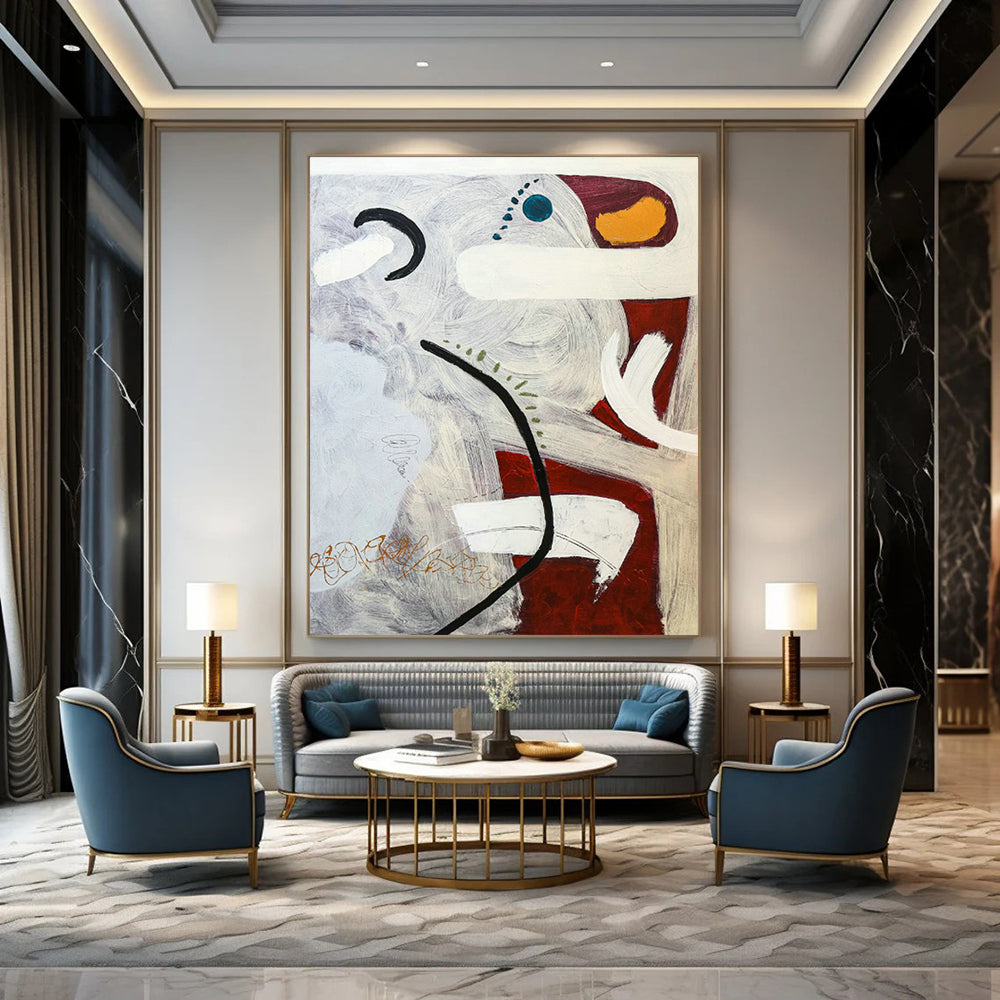 Color Line Abstract Art for Creative Office & Home Library DLZ1098