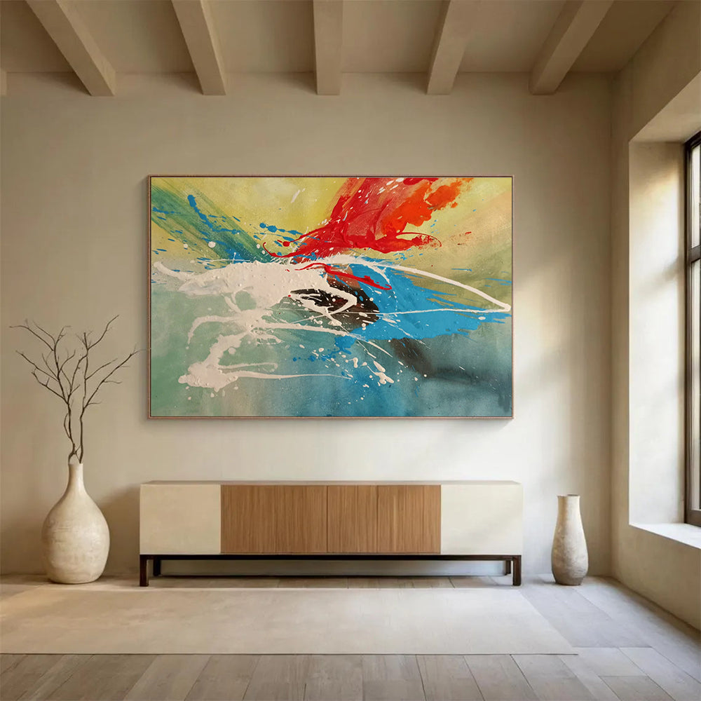 Color Splash Abstract Art for Creative Agency Breakout Zones DLZ3227