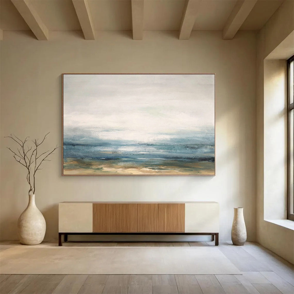 Sea View Abstract Art for Coastal Home Studies DLZ2558
