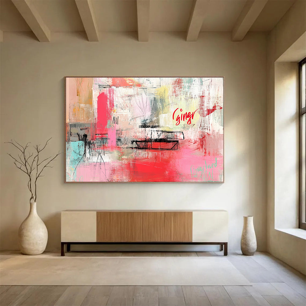 Abstract with 'Ginger' Art for Bohemian - Style Studio & Creative Café SC275