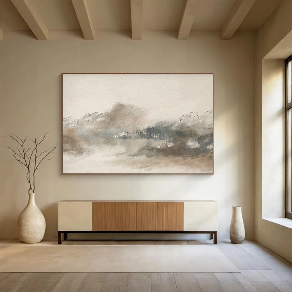 Soft - Color Landscape Abstract Art for Zen - Inspired Home Offices DLZ2628