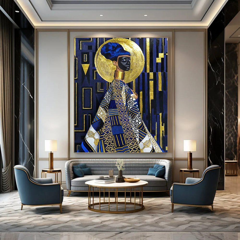 African - Inspired Figure Art for Cultural Center & Ethnic - Style Boutique DLZ2324