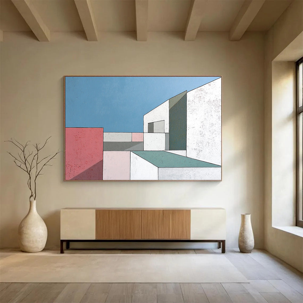 Geometric Architectural Art for Architectural Firm & Modern Home Office SC487