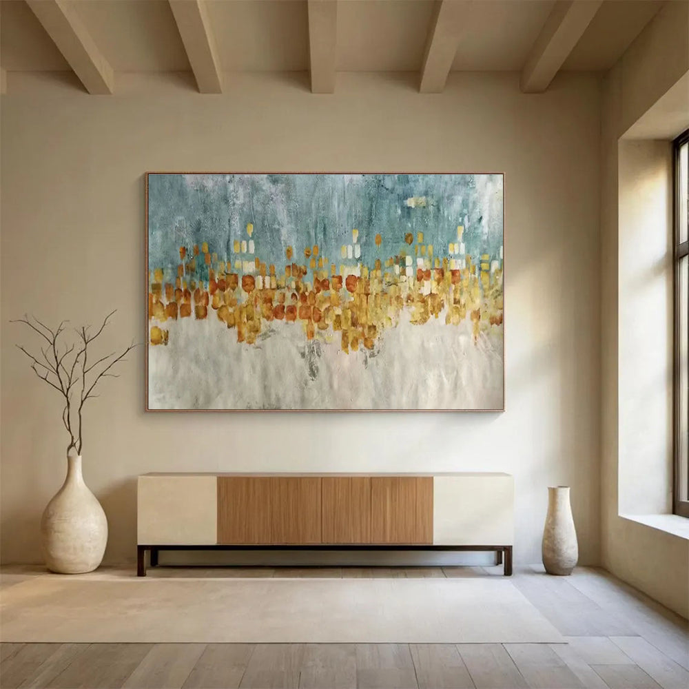 City Skyline Silhouette Art for Industrial - Chic Loft Living Rooms DLZ3225