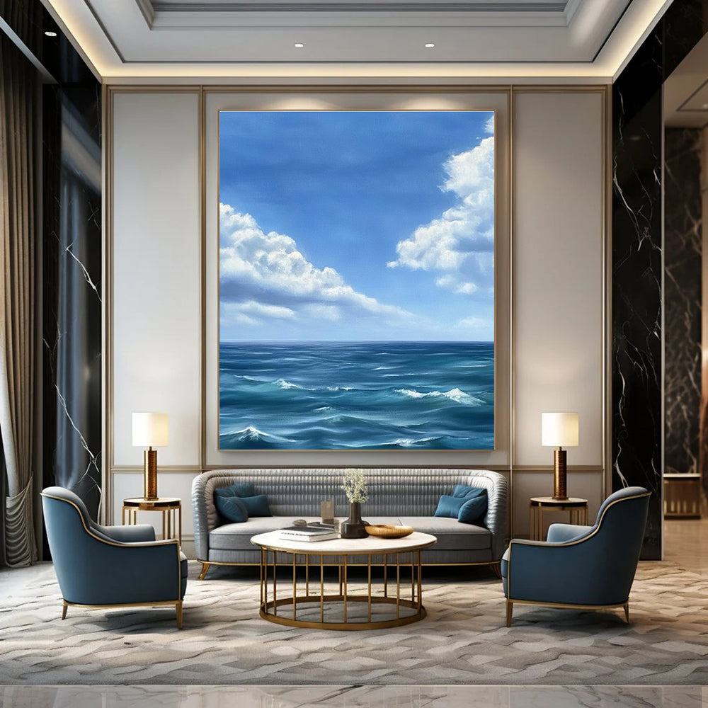 Ocean and Sky View for Beach House Living Room & Nautical - Themed Café STSC1215
