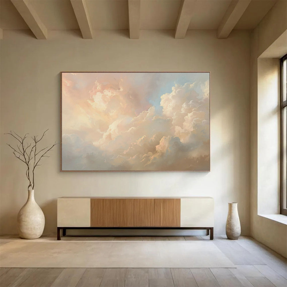 Cloud Oil Painting for Dreamy Bedroom Ceiling Accents DLZ2593
