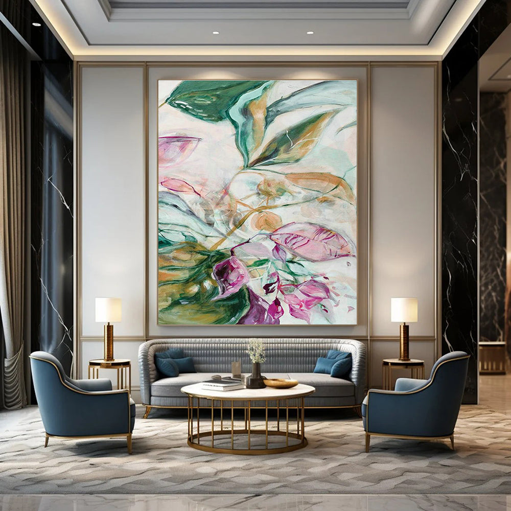 Floral Greenery Art for Boutique Hotel Lobbies DLZ0142