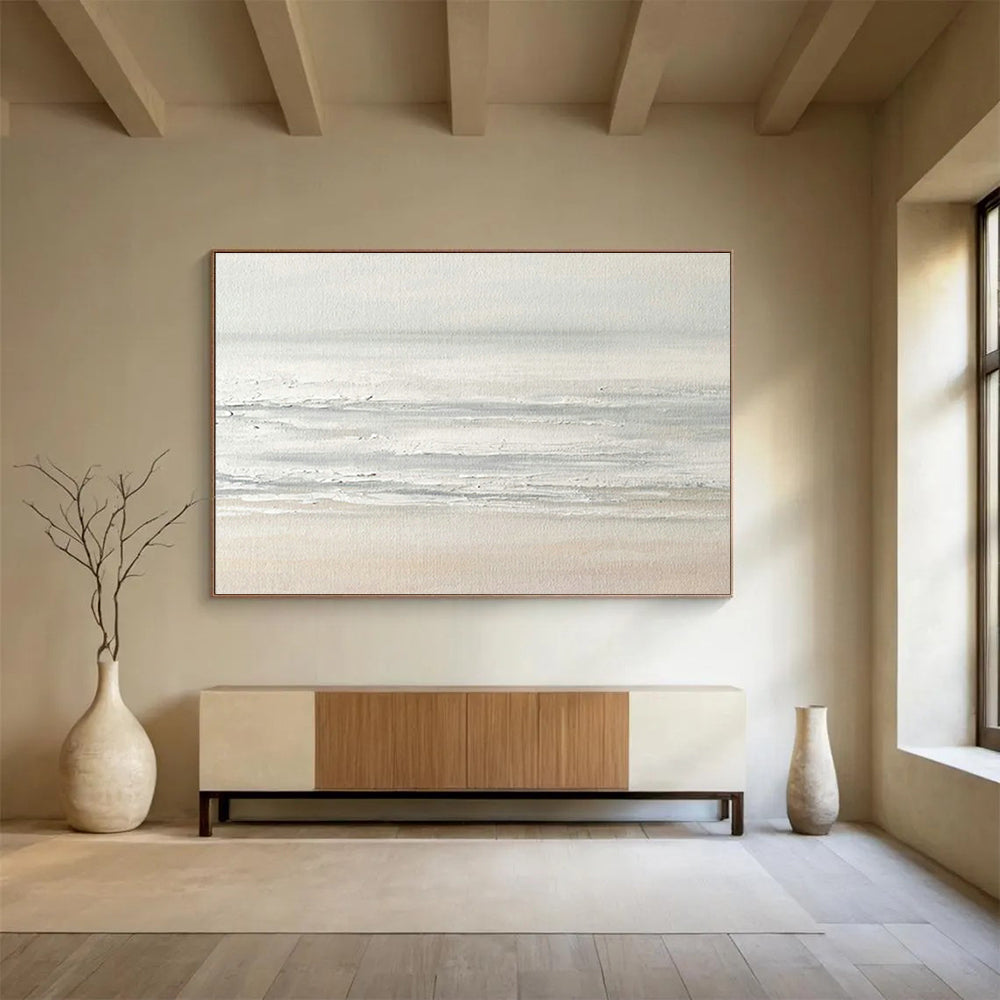 Light - Color Seaside Abstract Art for Serene Coastal Condo Living Rooms DLZ2642