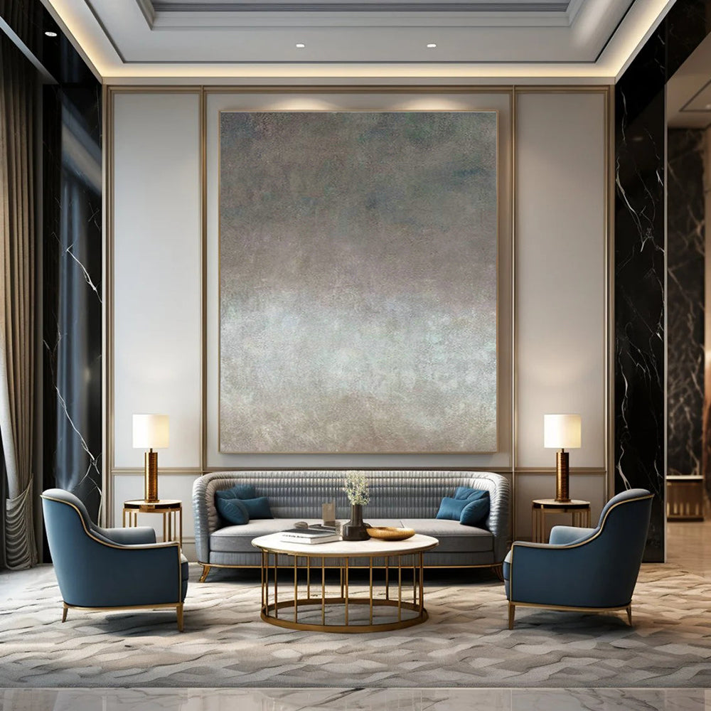 Gradient Neutral Abstract for Scandinavian - Style Yoga Studio & Minimalist Dining Room DLZ0885