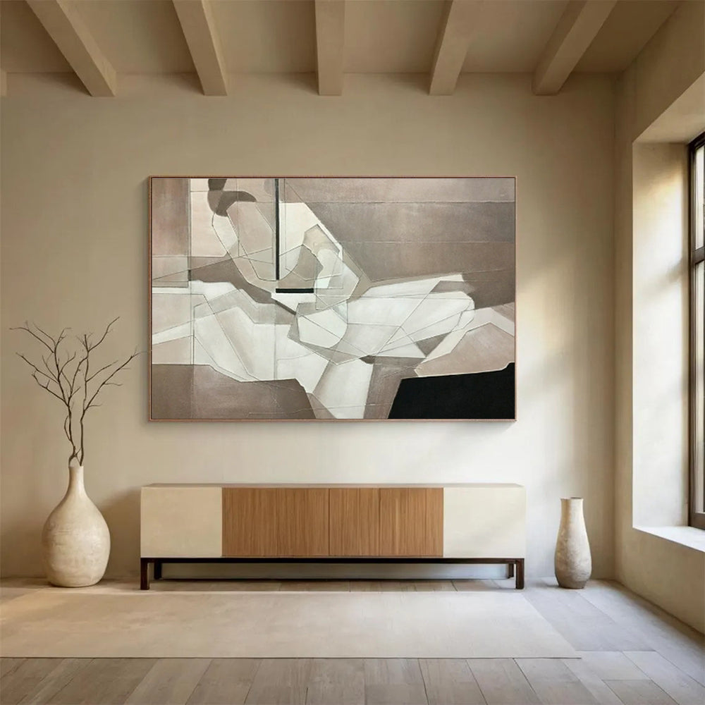 Geometric Line Abstract Art for Modern Office Sophistication DLZ2734