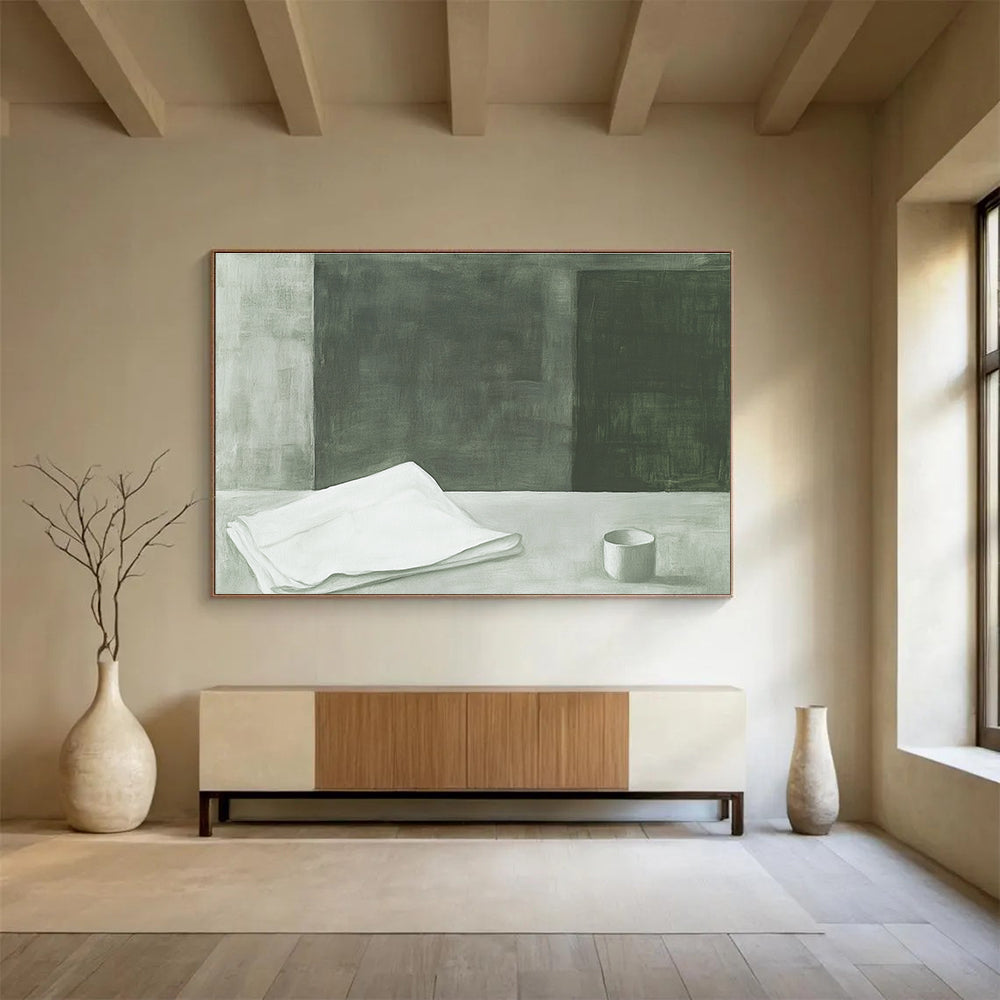 Minimalist Monochrome Art for Scandinavian Home & Coffee Shop SC571