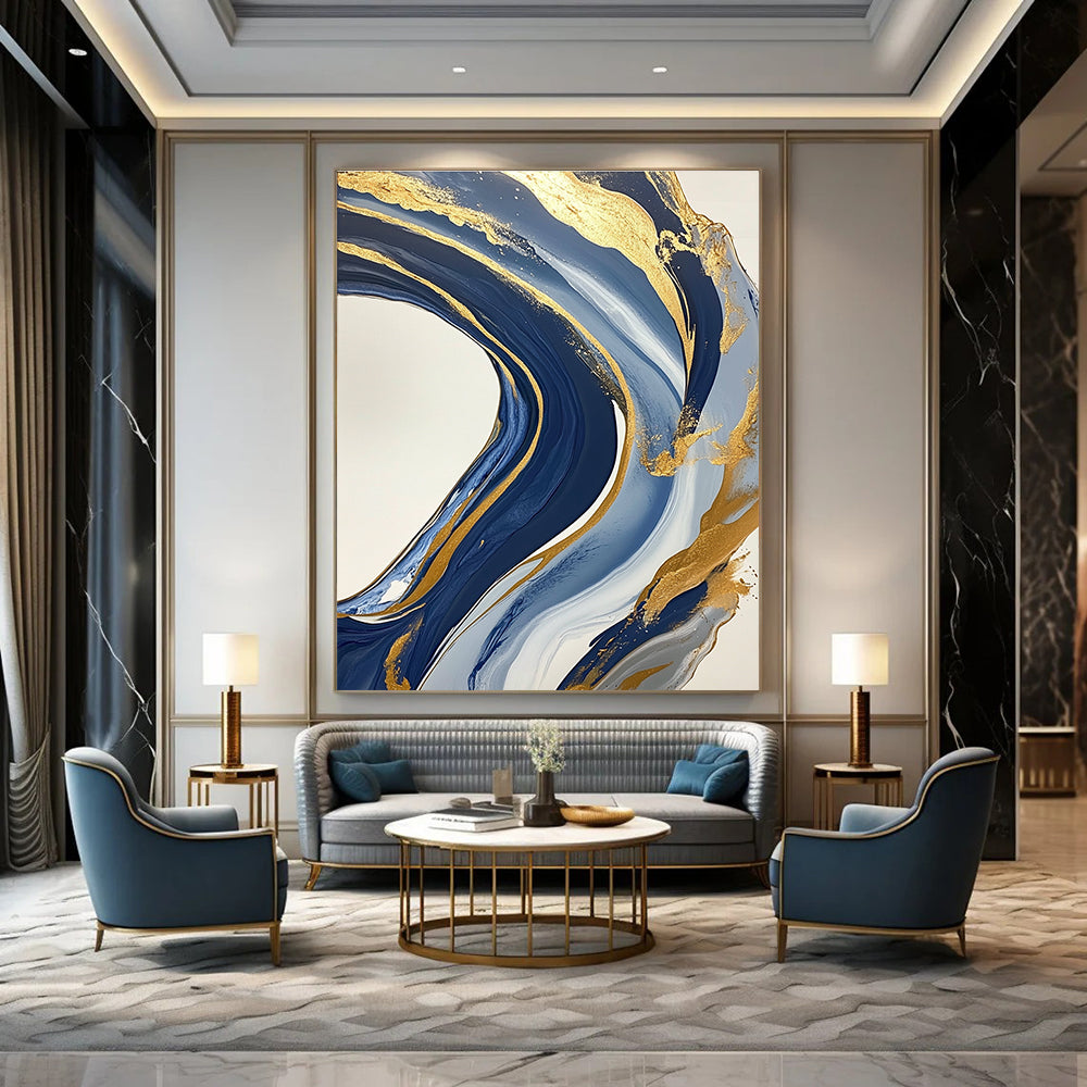 Dramatic Abstract Art for Coastal Restaurant & Art Gallery STSC032