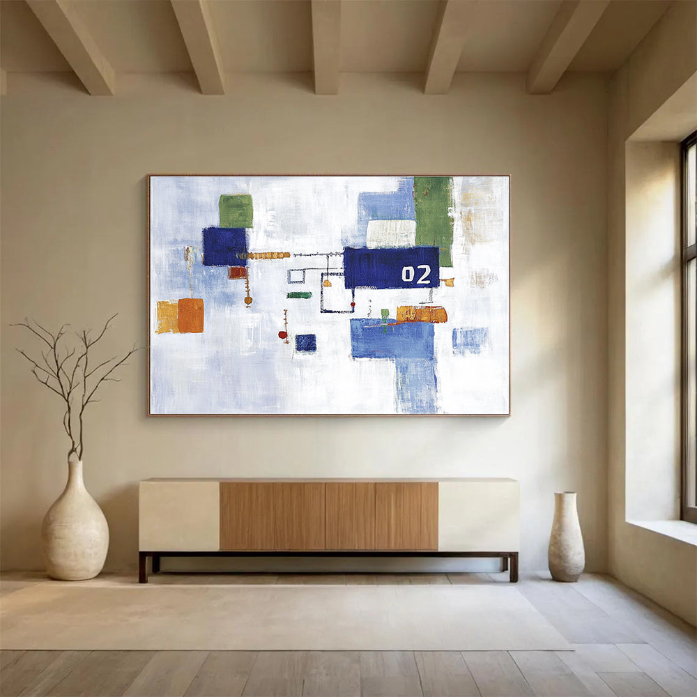 Abstract Geometric “02” Art for Modern Office & Creative Studio SC182