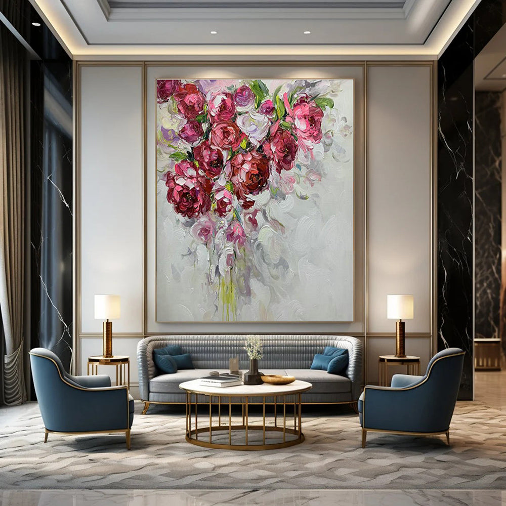 Floral Bouquet Art for Romantic Restaurant & Feminine Boutique DLZ2164