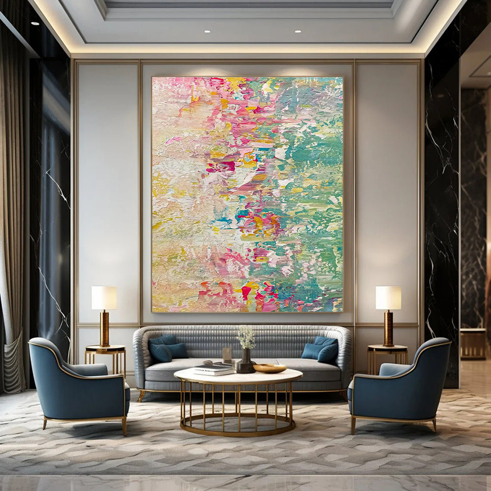 Soft Pastel Abstract Art for Spa Retreat & Bedroom Oasis DLZ2383