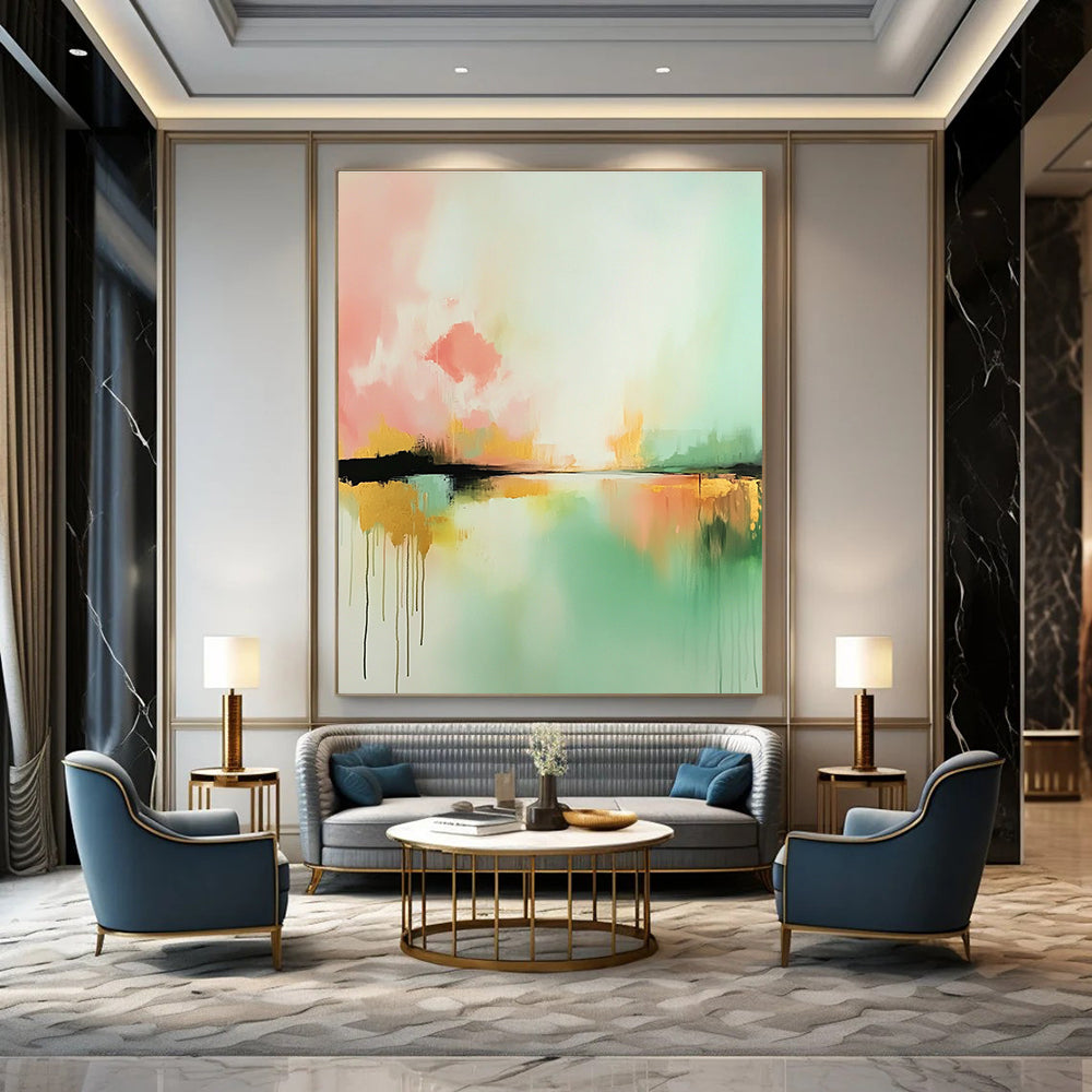Colorful Dreamy Lake Art for Nursery & Creative Studio STSC086