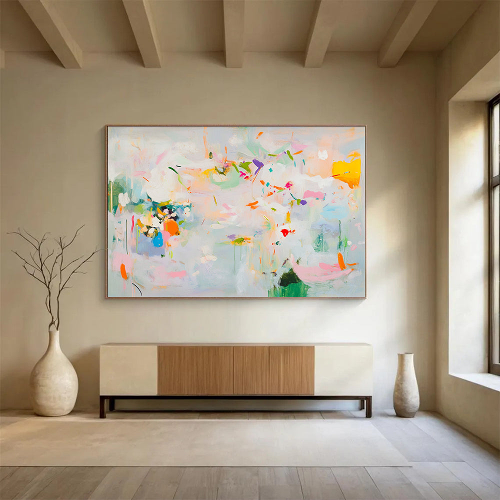 Vivid Abstract Flowers Art for Garden - Themed Restaurant & Art Gallery SC384
