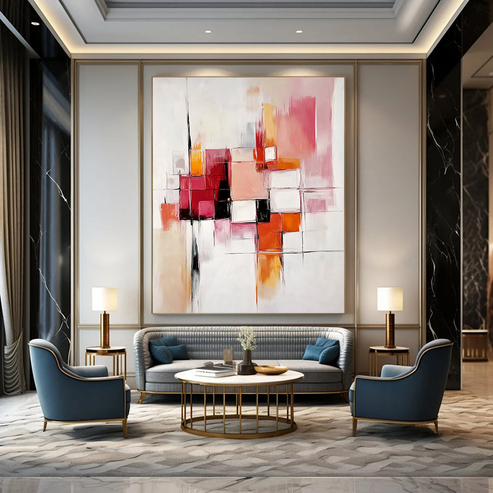Geometric Abstract Composition for Contemporary Gallery & Minimalist - Inspired Office STSC582
