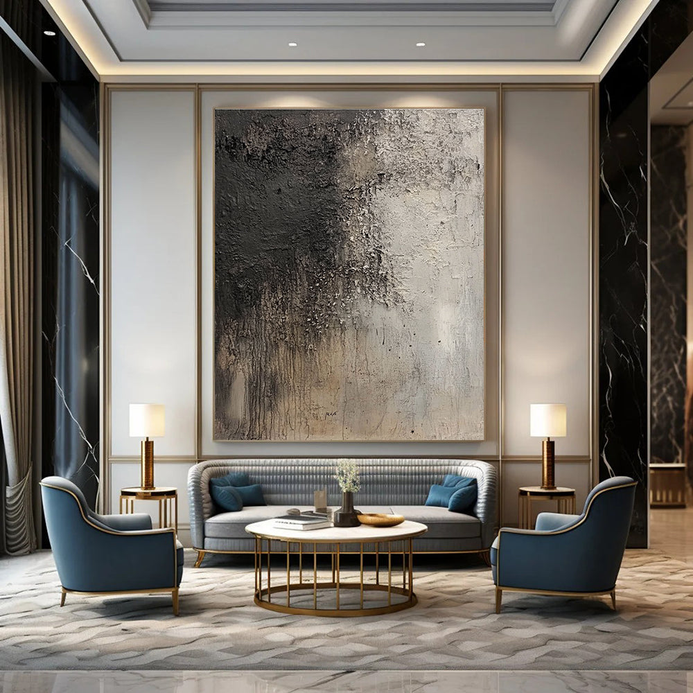 Textured Gray Abstract for Industrial - Chic Loft & Contemporary Gallery STSC632