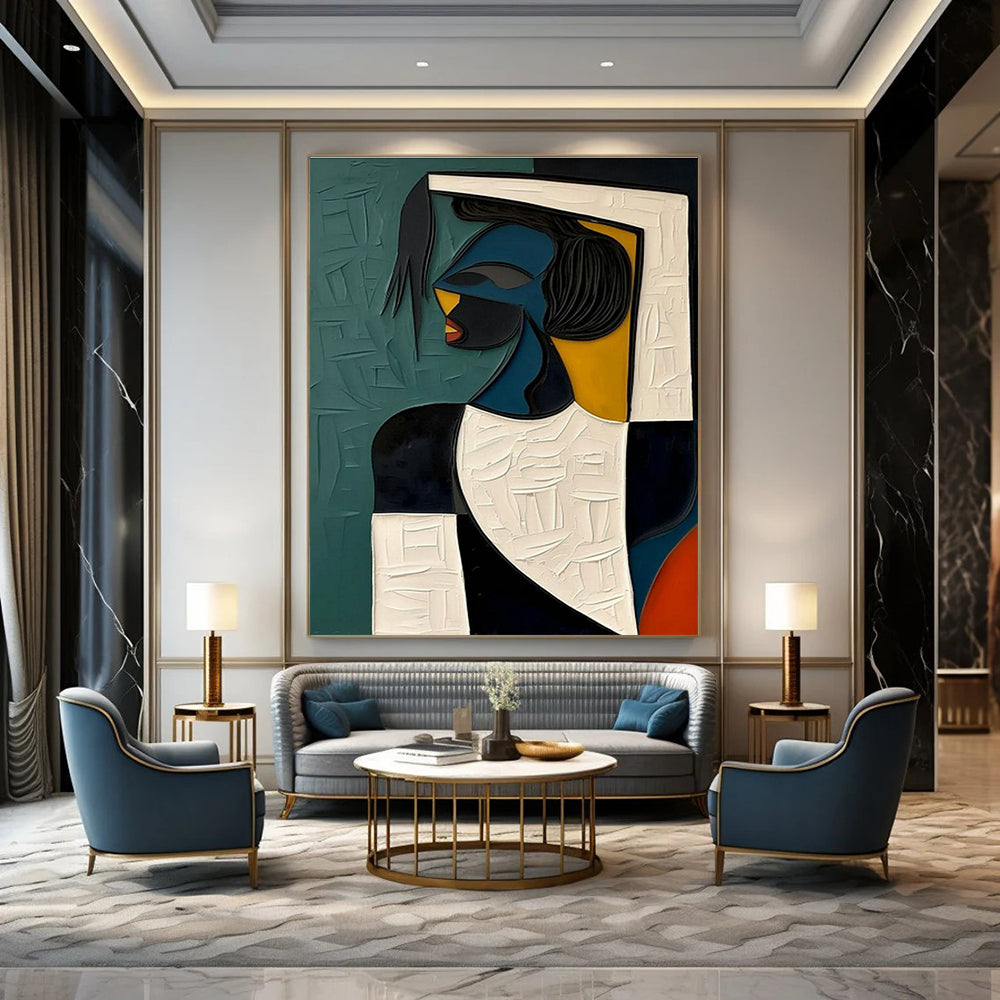 Abstract Figure Art for Bohemian Gallery & Design - Focused Space DLZ2167