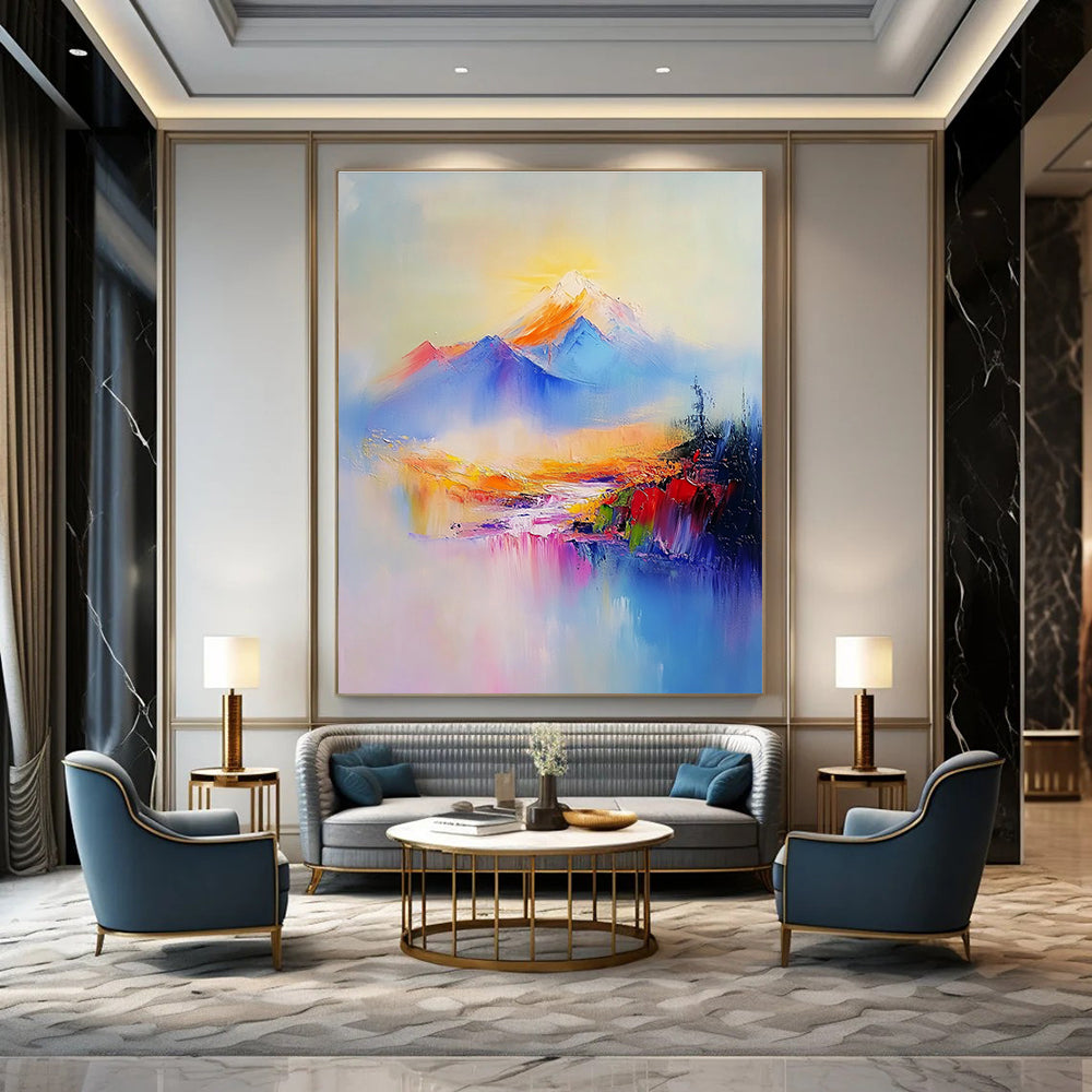 Colorful Mountain Landscape for Adventure - Themed Hotel & Bohemian Living Room STSC323