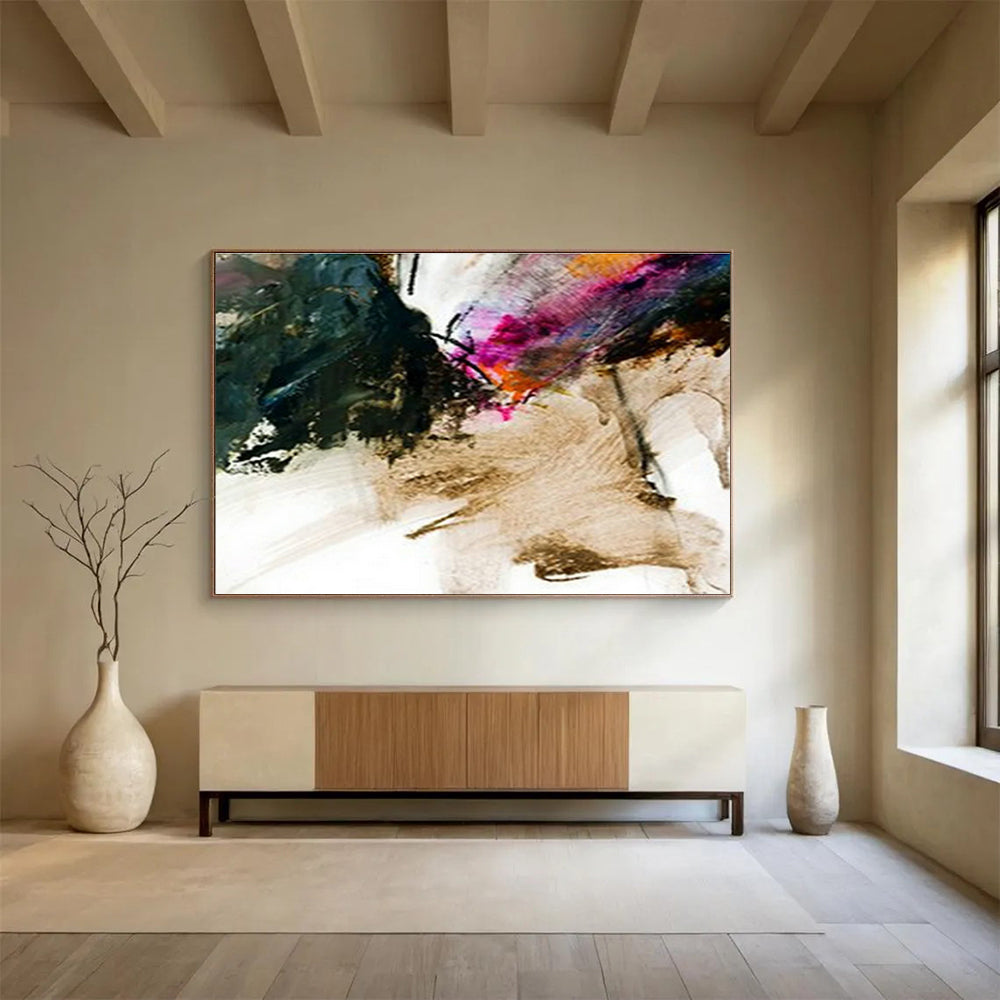 Black - Brown Ink - Splatter Abstract Art for Creative Studio DLZ2760