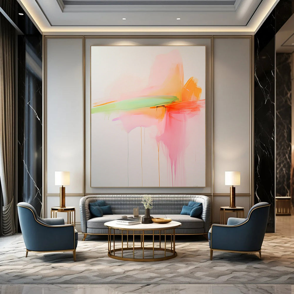 Pastel Drip Abstract for Feminine - Inspired Bridal Suite & Charming Tea Room STSC797