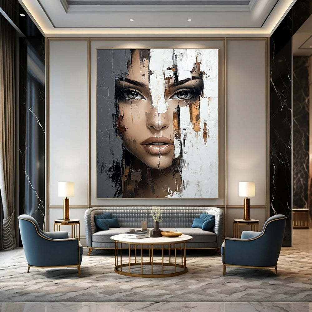 Fragmented Portrait for Modern Art Gallery & Edgy Urban Loft STSC902