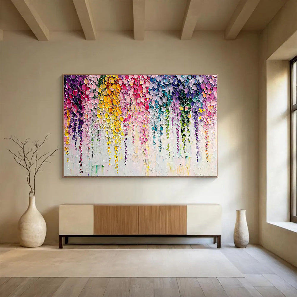 Color Dot Abstract Art for Creative Studio Breakout Zone Walls DLZ3289
